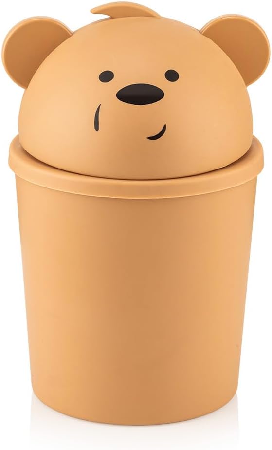 Mini Çöp Kutusu Masaüstü çöp kovası (kahverengi)