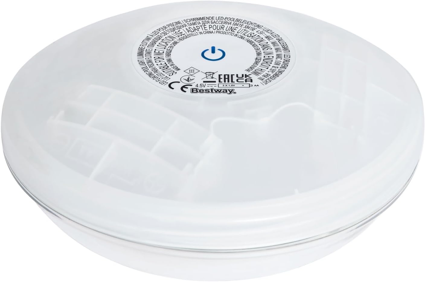 Pille çalışır, yüzen LED lamba, çap 14 cm