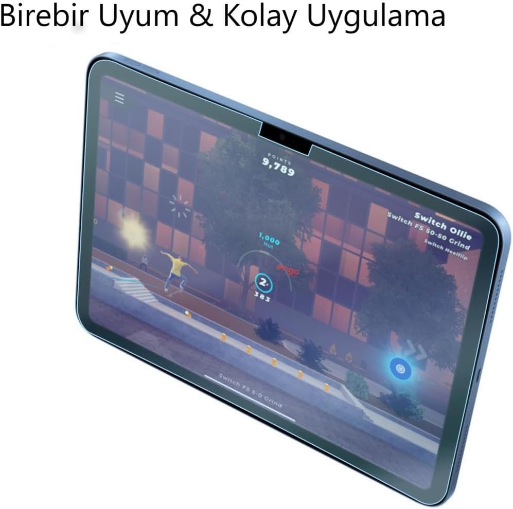 Apple iPad 11. Nesil iPad A16 İle Uyumlu Ekran Koruyucu 9h Temperli Kırılmaz Esnek Nano Cam, Çizilmeye Ve Darbeye Dayanıklı Koruma, Hd Şeffaf 11 Inç