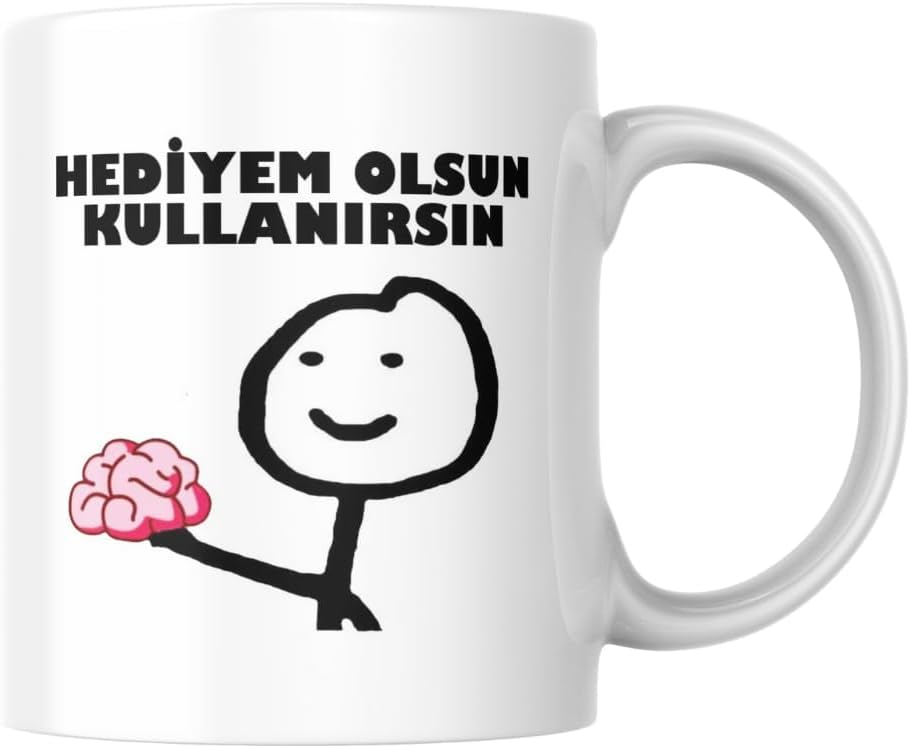 Hediyem Olsun Komik Yazılı Kupa Bardak Hediyelik Çay Kahve Kupası Coffee Mug