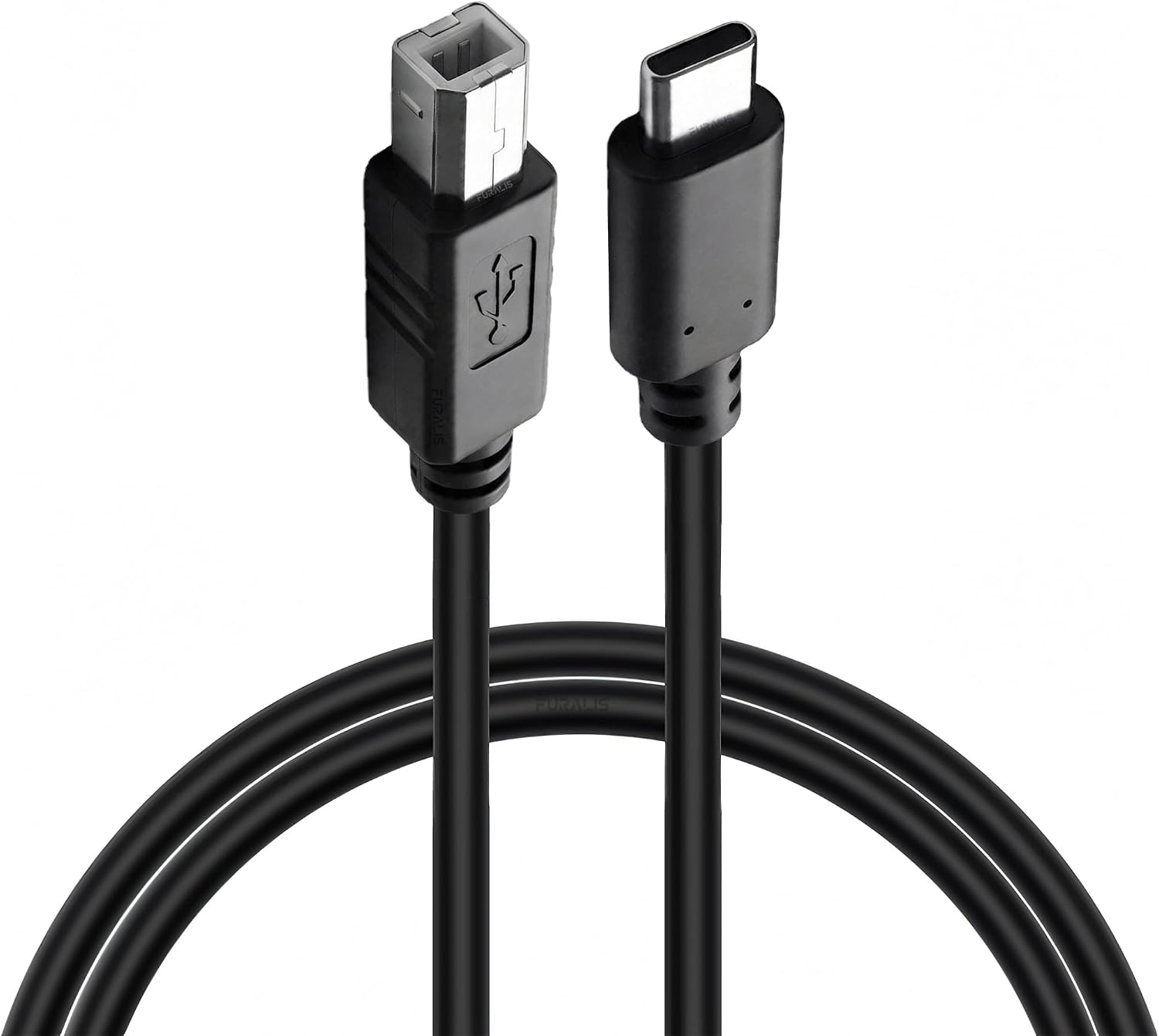 Type-C to USB-B Yazıcı Tarayıcı Printer Kablosu (1.5 METRE) - PC ve Laptop ile Yazıcı Ara Bağlantı Data Kablosu - USB 2.0 Hızlı ve Stabil Yazdırma - Kolay Kullanım - USB-C Printer Kablosu