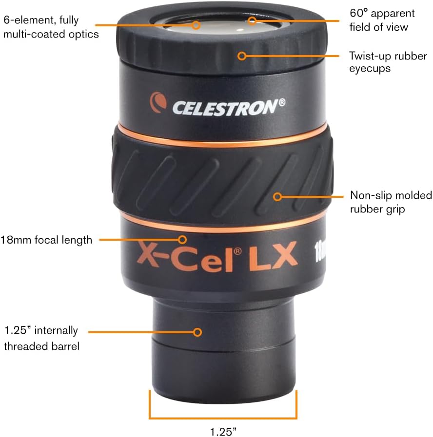 93425 X-Cel LX Serisi - 1.25'' Mercek, 18 mm