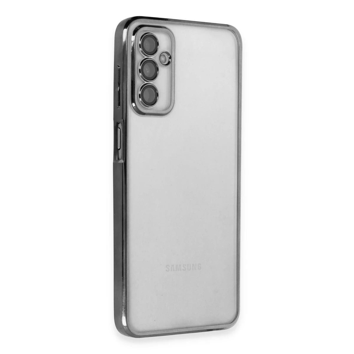 Samsung Galaxy M23 Kılıf Razer Lensli Silikon - Siyah