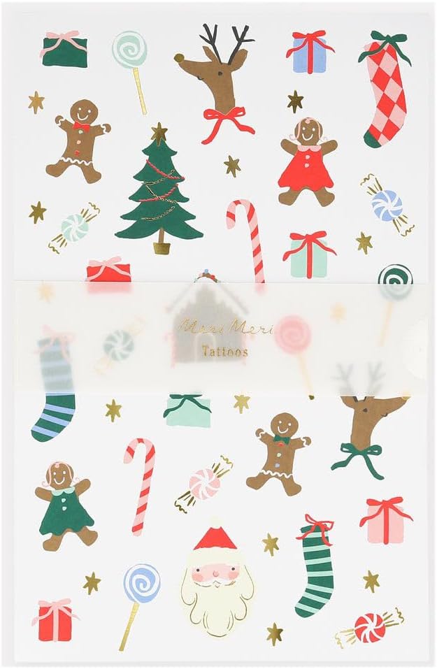 Jolly Tattoo Sheet - Yeni Yıl Geçici Dövmeler (2'li)