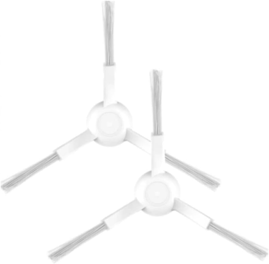 Vacuum Mop Pro ile Uyumlu 2li Beyaz Yan Fırça, Xiaomi Vacuum Mop Stytj02ym Viomi V2 Viomi V2 Pro Viomi V3 Viomi Se ile Uyumlu 2 adet Beyaz Yan Fırça
