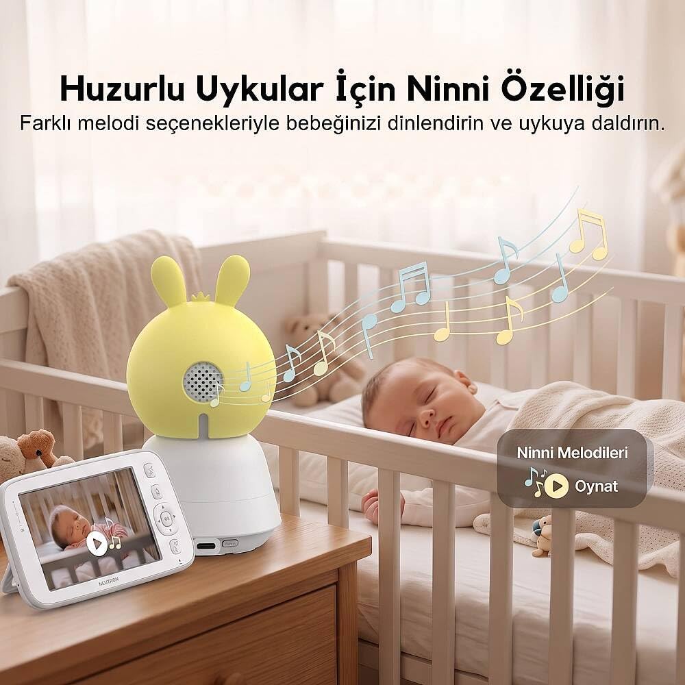 NTL-BC-04WBM Monitörlü Bebek Kamerası, Ebeveyn Ekranlı ve Ninni Özellikli Bebek Kamerası