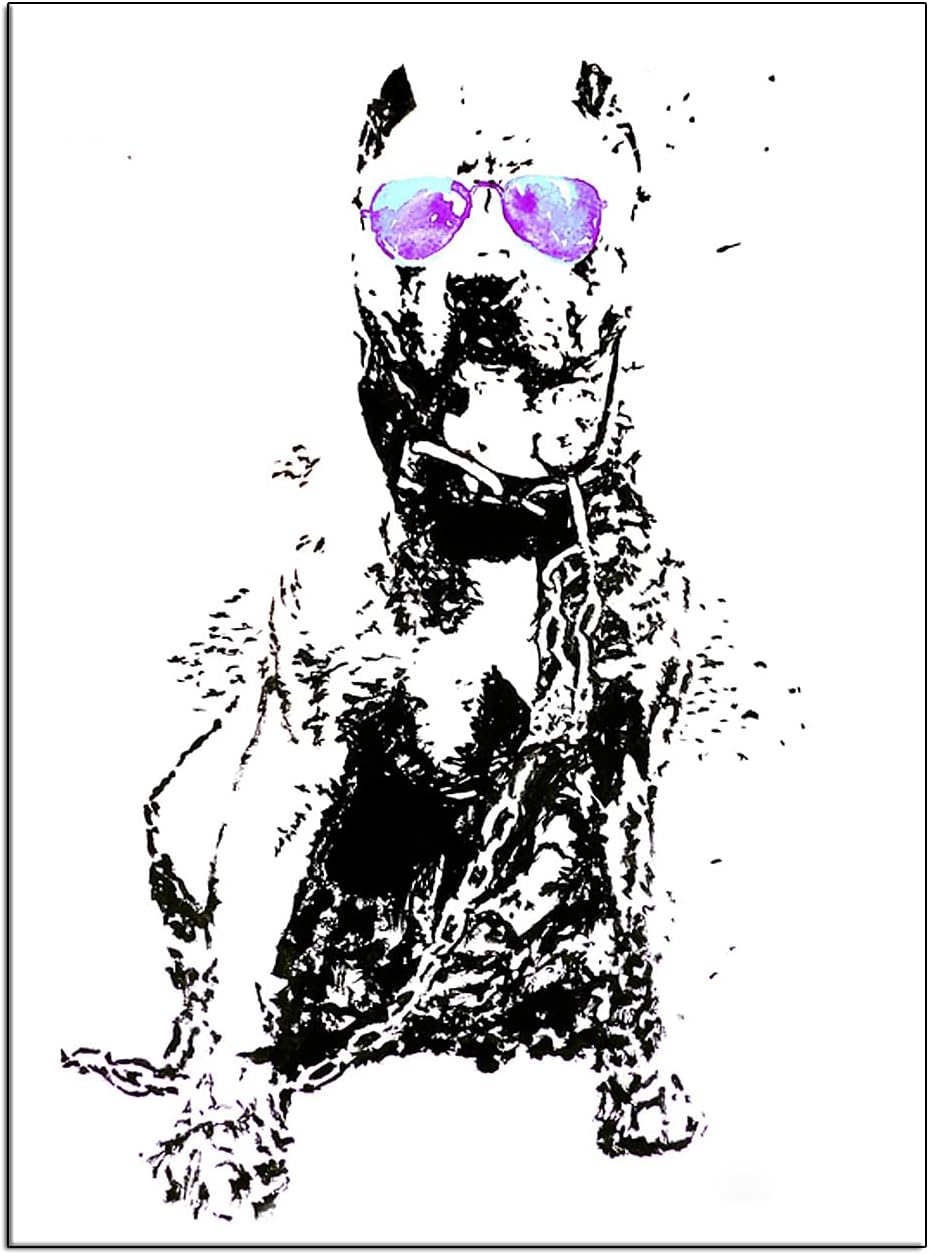 Koruma Polis köpeği Özel Tasarım Kanvas Tablo. Diğer Temalar: Manzara At Aslan Kartal Soyut Klasik Retro Cover Spiritüel Atatürk Osmanlı Türk Dünyası Dekoratif Duvar Panoları (50x35)