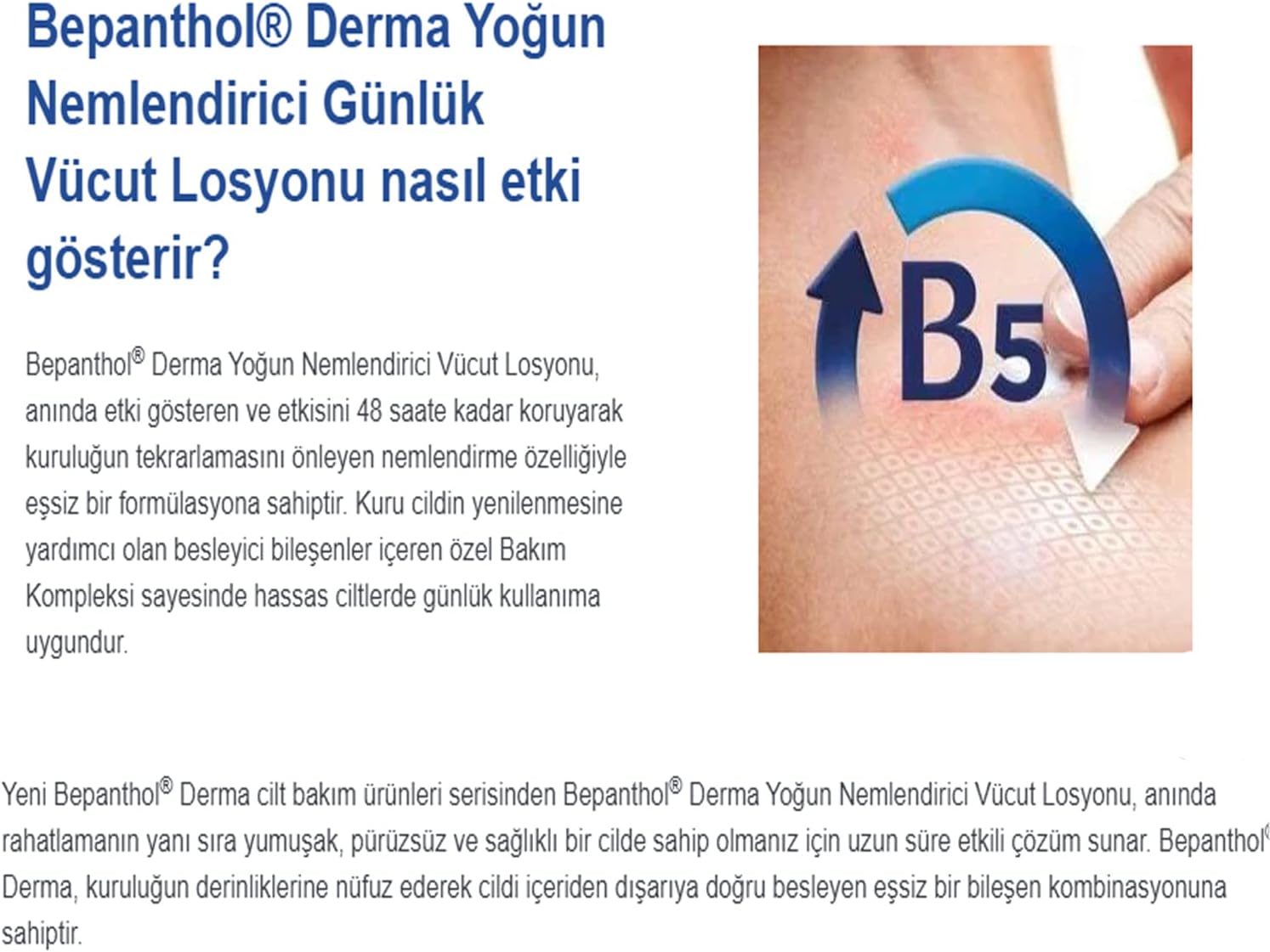 Derma Yoğun Nemlendirici Günlük Vücut Losyonu (400 ml)