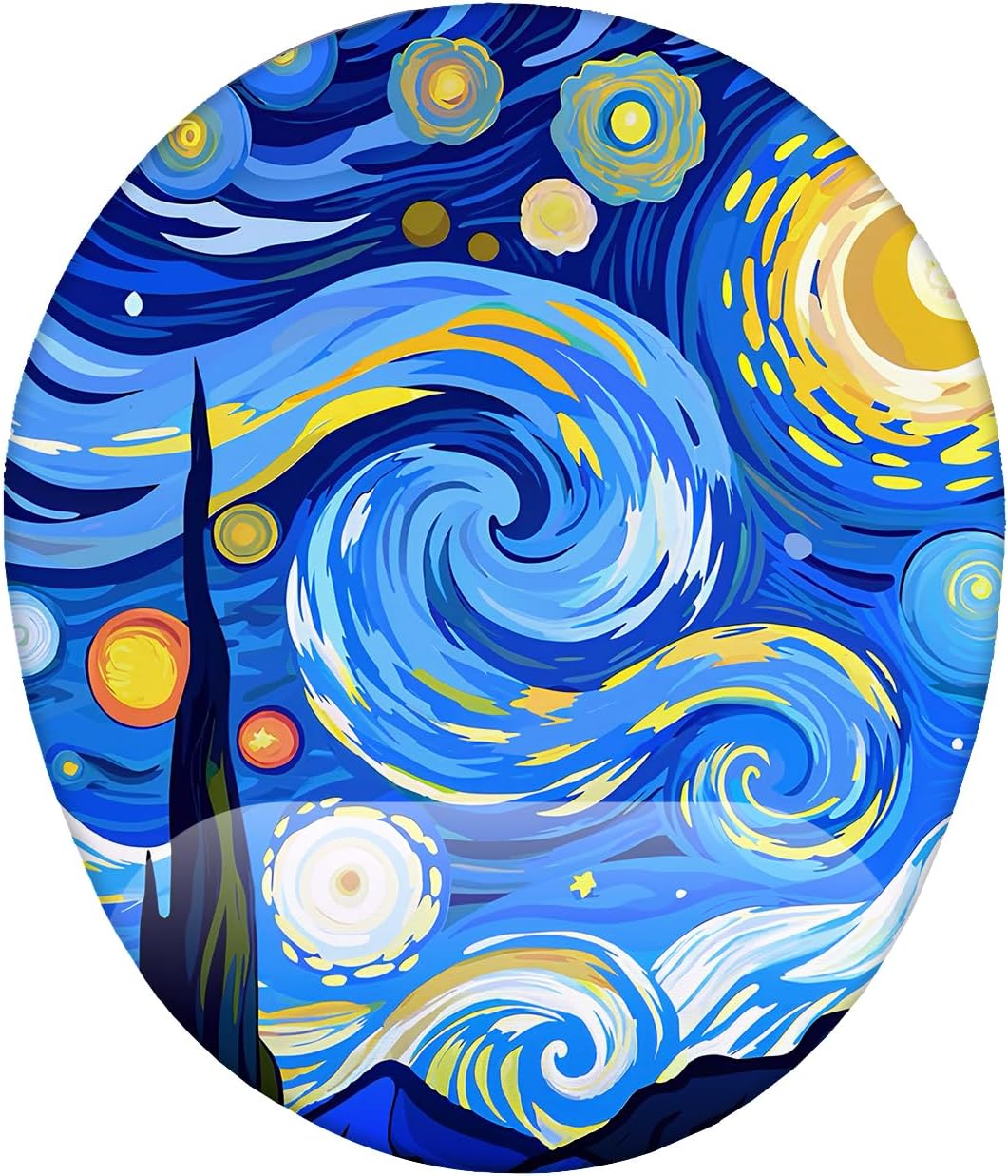 Van Gogh Yıldızlı Gece İllüstrasyon Bilek Destekli Mouse Pad