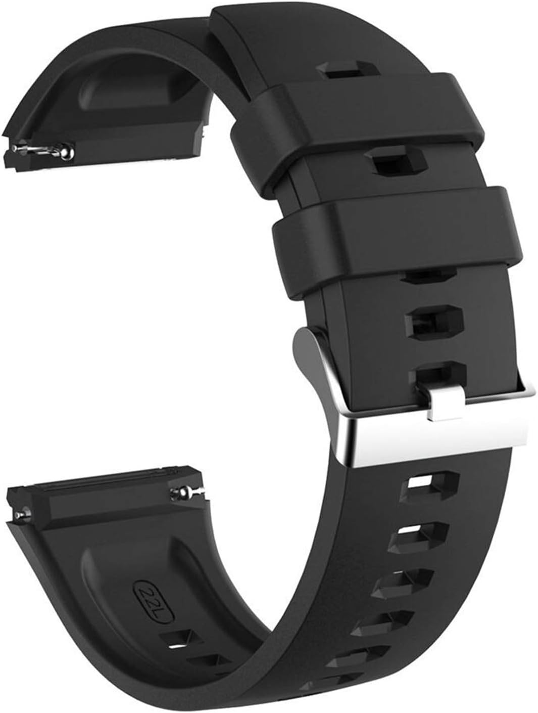 Xiaomi Amazfit GTR 47mm için Kordon, Silicone RapidBands Siyah [GTR 47mm ile Uyumlu Kordon - Siyah]
