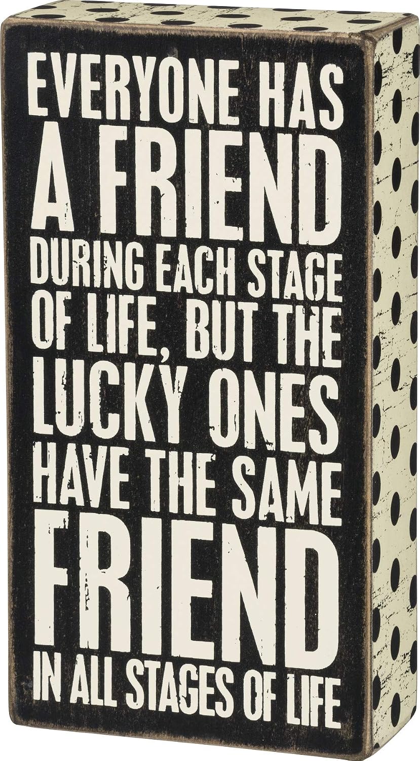 Friend tüm fazlı der Life Box Sign