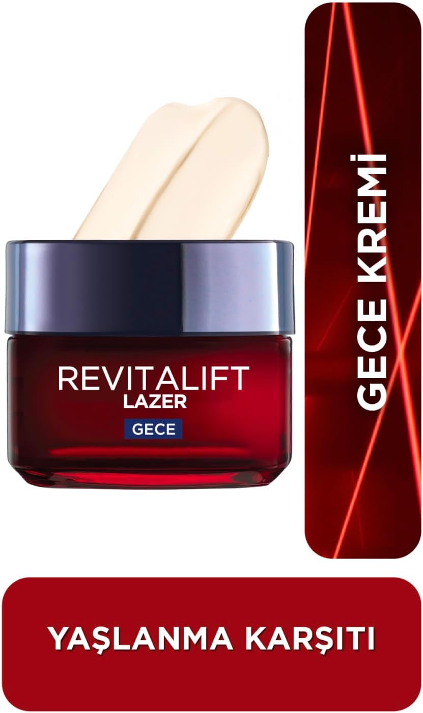 Revitalift Lazer Yoğun Yaşlanma Karşıtı Gece Bakım Kremi (50 ml)