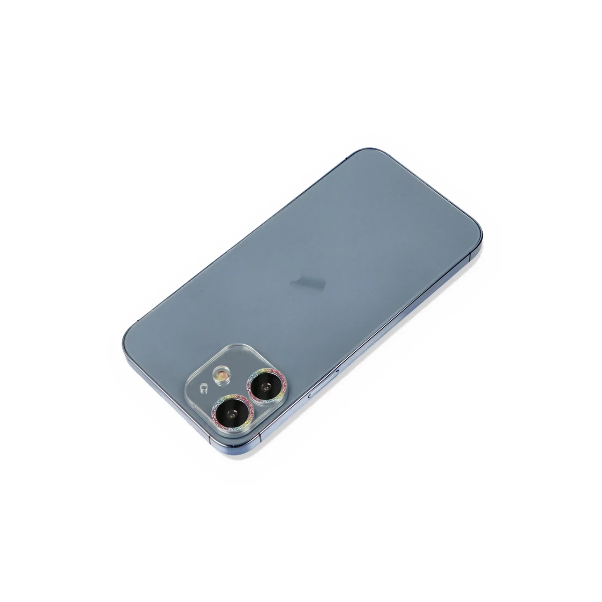 Apple iPhone 12 Mini Shine Kamera Lens Koruma Cam - Rainbow