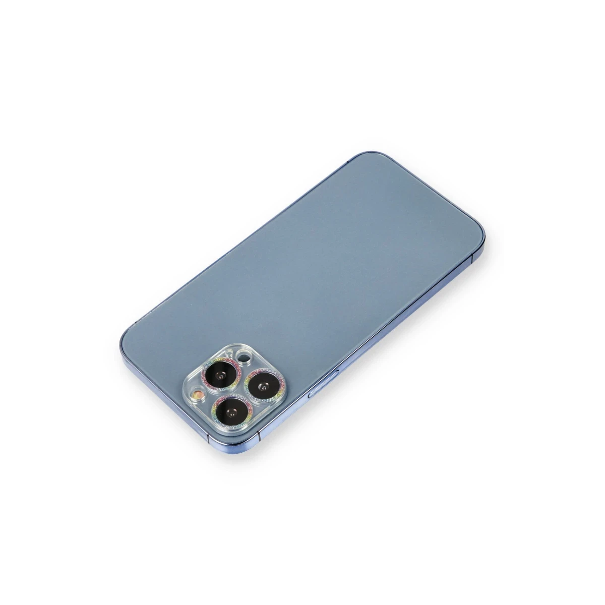 Apple iPhone 12 Pro Shine Kamera Lens Koruma Cam - Rainbow