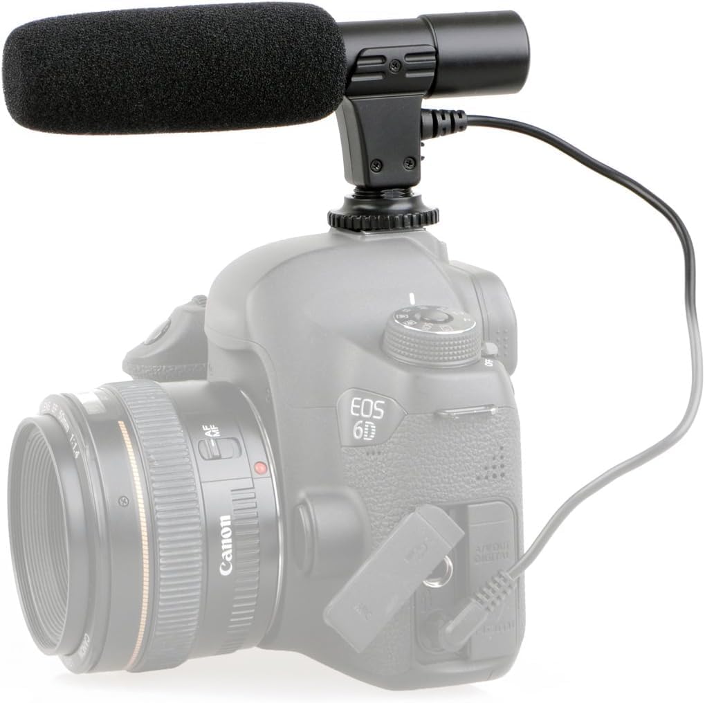DSLR Makine ve Video Kamera İçin Stereo Mikrofon Mic-01