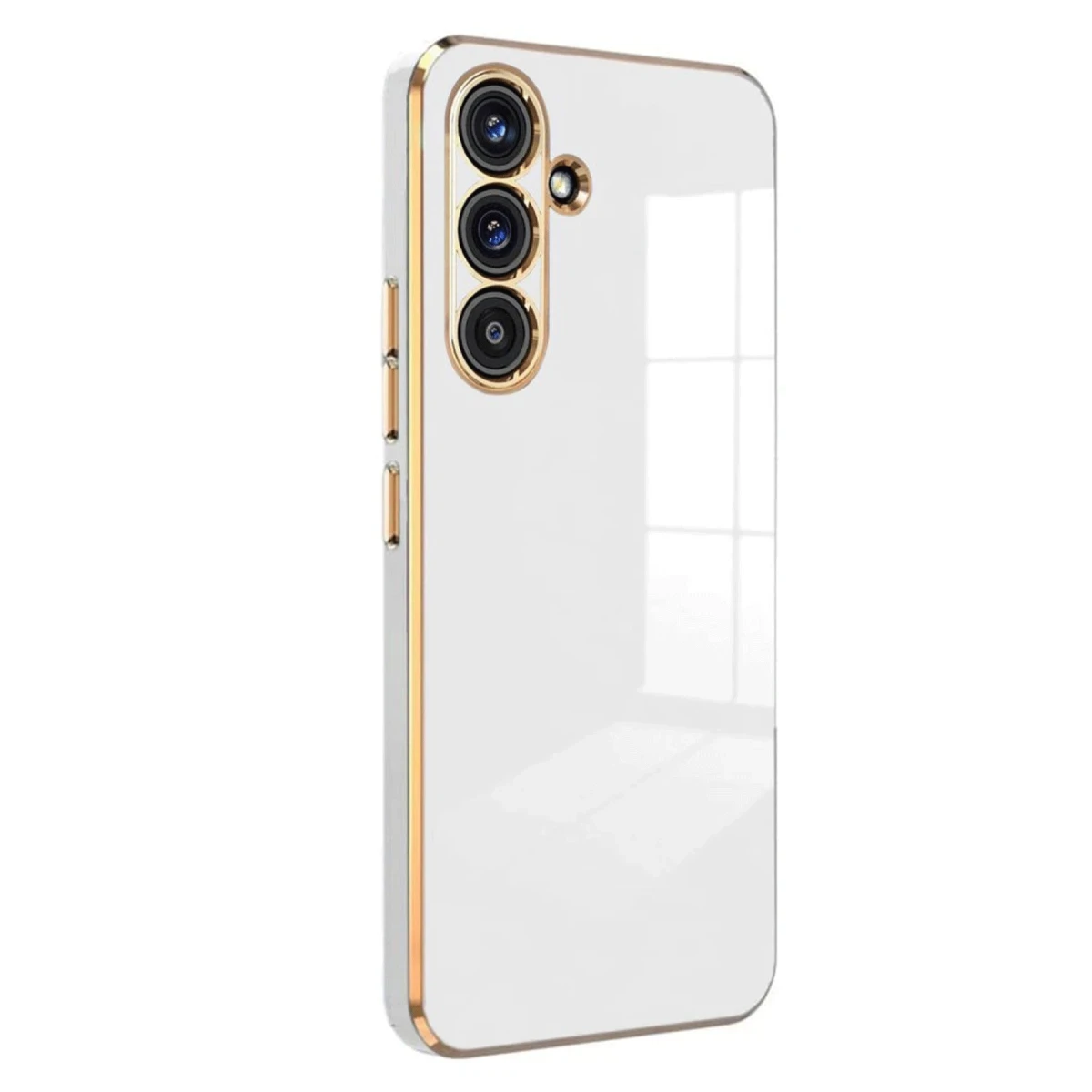 Samsung Galaxy S25 Plus Kılıf Volet Silikon - Beyaz