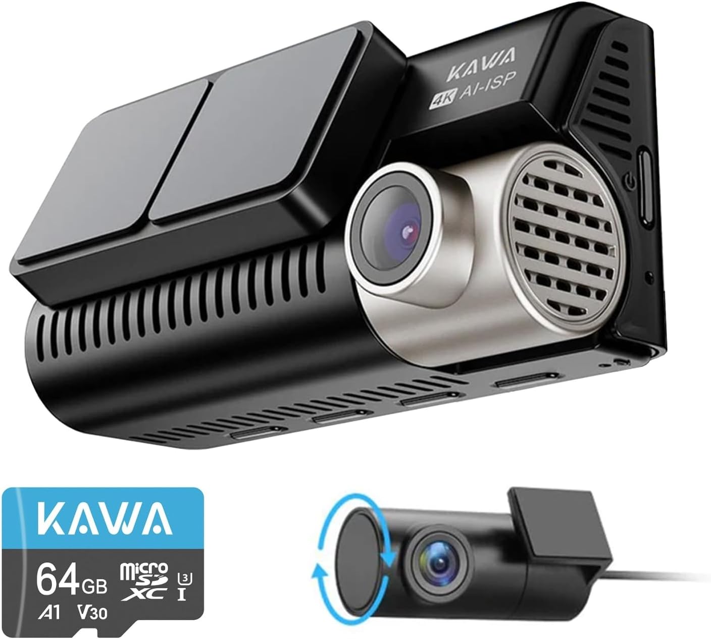 D11 2 Kameralı Ön/Arka 4K+1080P Sony STARVIS Sensörlü Yapay Zeka Destekli Wi-Fi GPS'li Araç Kamerası