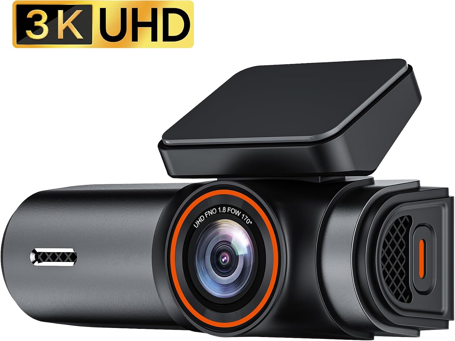 C10 Pro 3K UHD HDR WiFi Ekranlı Araç Kamerası 170 Derece Geniş Açı Gece Görüş G-Sensörlü Araç İçi Kamera