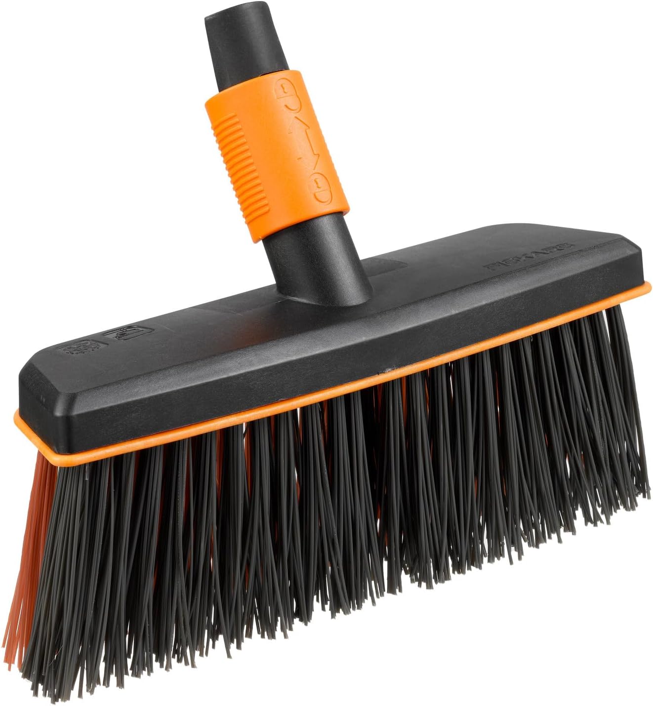 Çok amaçlı süpürge, süpürge başlığı, genişlik: 26 cm, plastik kıllar, siyah/turuncu, QuikFit, 1001417