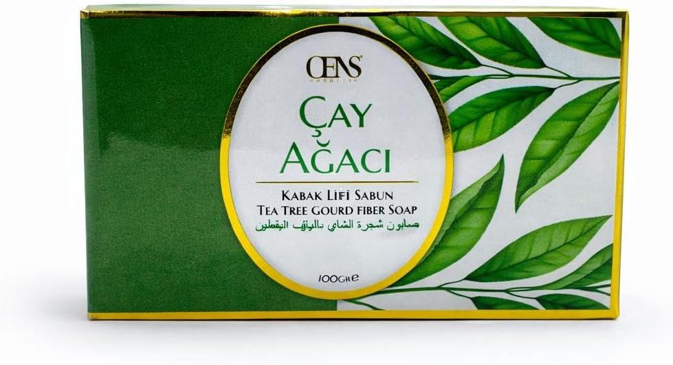 Kabak Lifli Çay Ağacı Özlü Doğal Sabun – Arındırıcı Etkili Kalıp Sabun