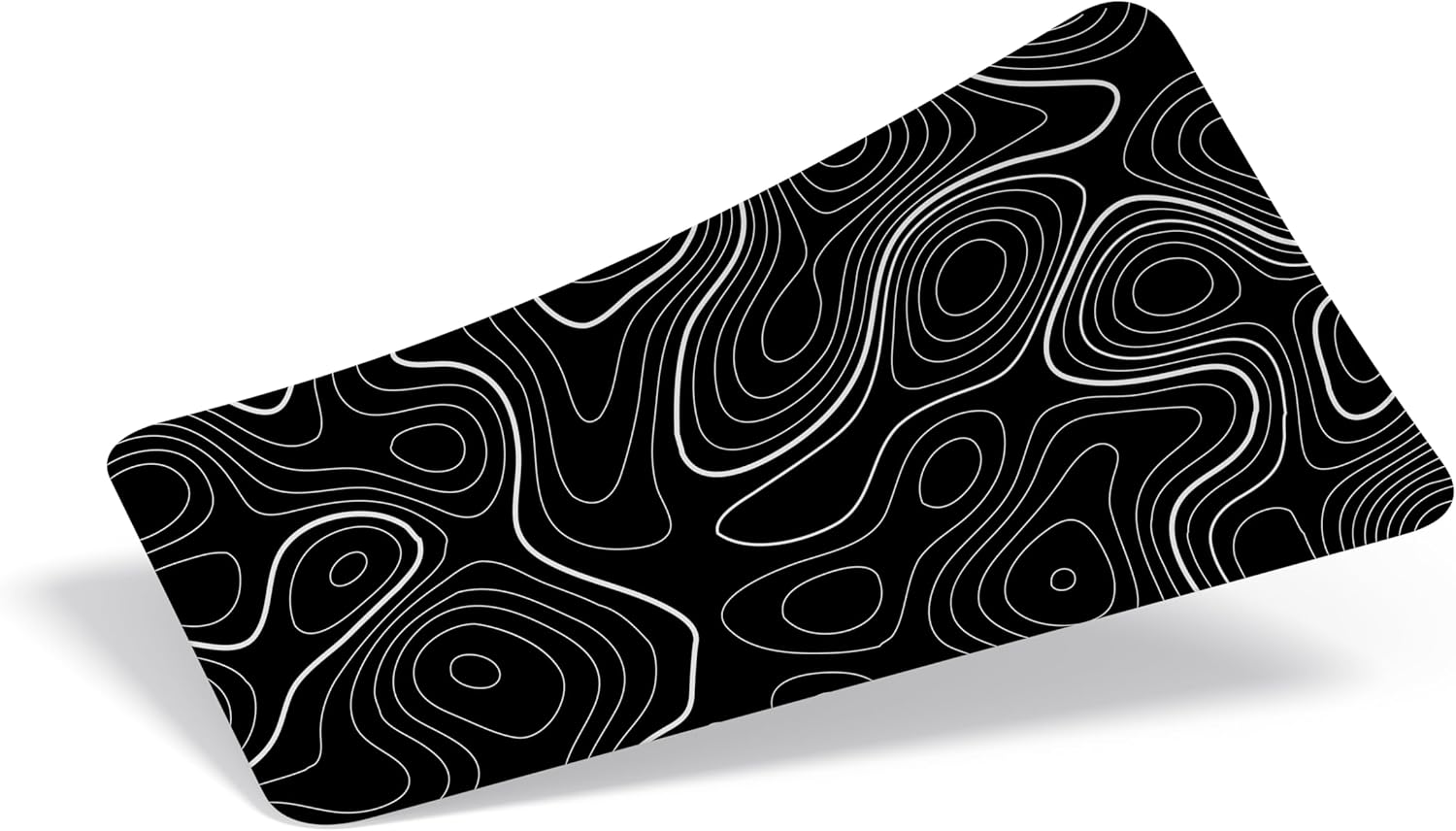 90X40 CM XXL Gaming Mouse Pad [High Density Hybrid Kumaş] [Kaymaz Taban] [Yüksek Çözünürlüklü Baskı] Fare Altlığı Oyuncu Mousepad (Siyah İzohips)