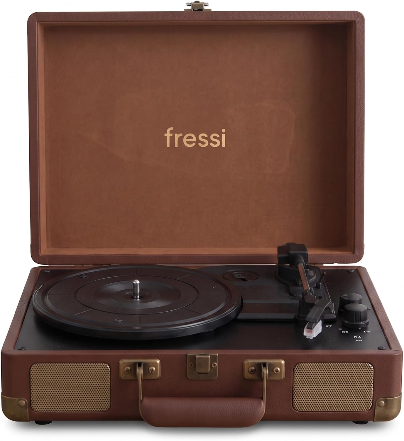 FR-P101 Zenitte Bluetoothlu Pikap | Dahili Hoparlörlü USB Plak Çalar | 33/45/78 Devir Destekli | Bluetooth 5.4, SD Kart, AUX, RCA | Şarjlı Retro Vintage Müzik Kutusu
