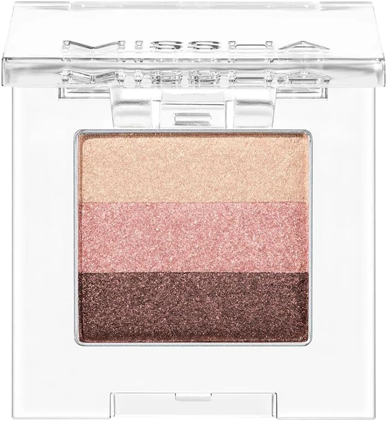 Yumuşak Dokulu, Dökülme Yapmayan 3 Renkli Göz Farı Triple Shadow No.1 (Brownie Pink)