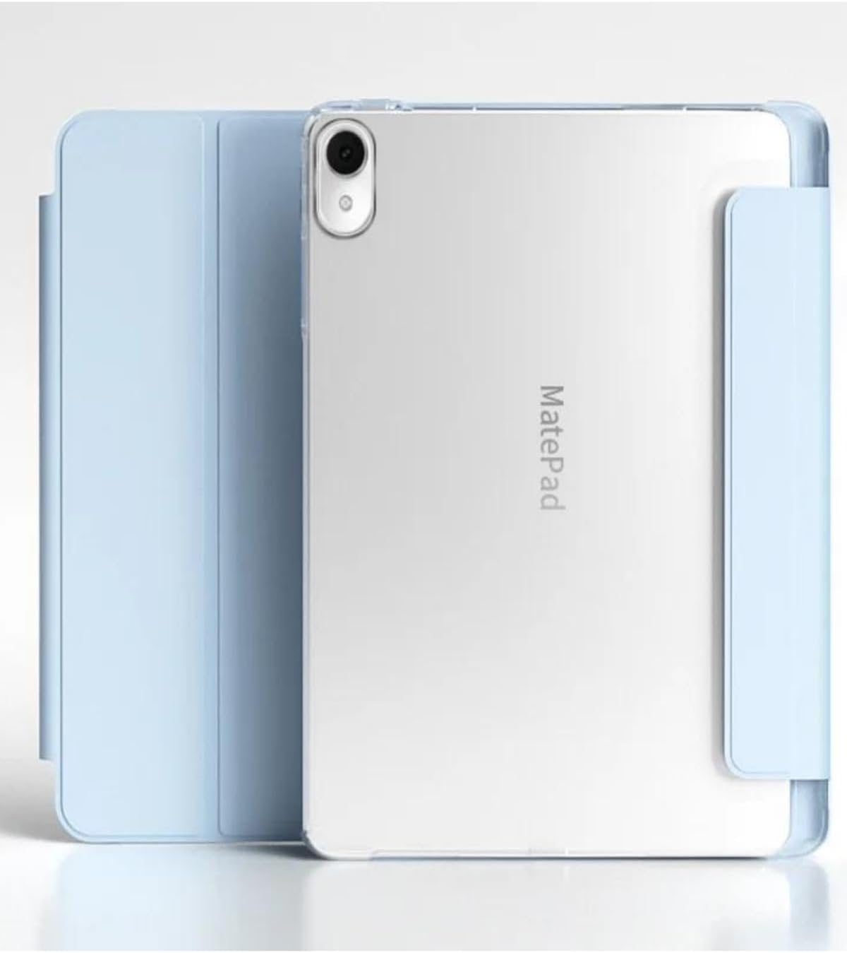 Huawei Matepad 11.5 inç 2025 8GB / 128GB ile Uyumlu Kapak Smart Standlı 360 Tam Koruma Akıllı Pu Deri Kılıf - Mavi