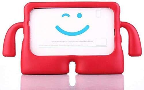 Apple iPad Çocuklar İçin Kılıf Ağır Hizmet Darbeye Dayanıklı Kılıf Çocuklara Dayanıklı Koruyucu Çocuk Kılıfı Standlı (Kırmızı, iPad 9.Nesil 10.2/iPad Pro 10.5)