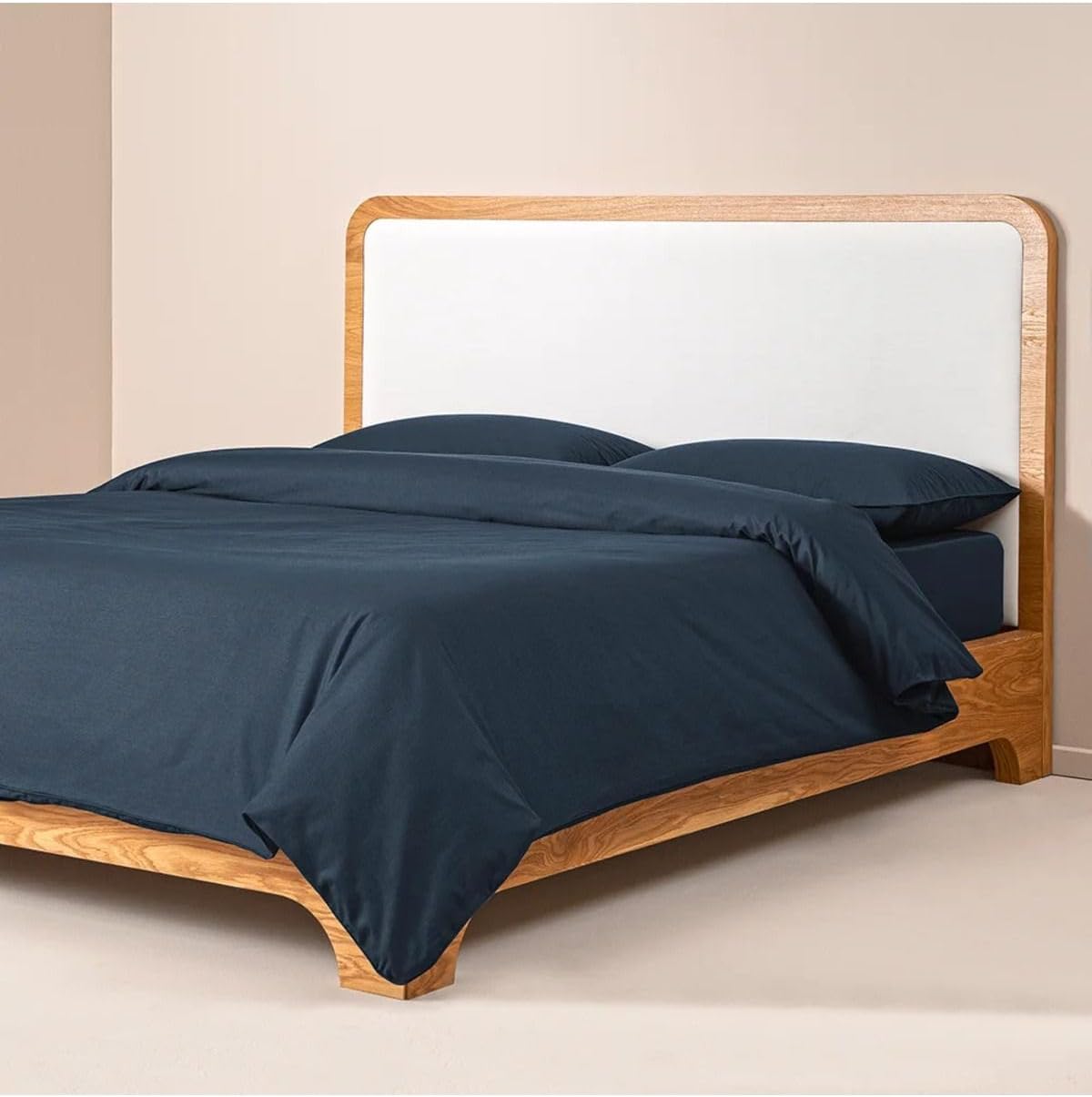 Yüzde Yüz Pamuk Percale Nevresim Seti 200x220 cm Lacivert - Pure Serisi