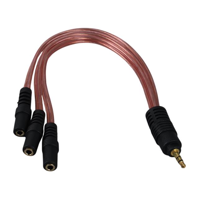 PM-12283 3.5Mm Stereo 3X Dişi Kulaklık Çoklayıcı (3 Boğumlu - 20 CM)