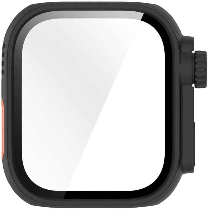 [Change-Case] Huawei Watch Fit 5 Pro için 2’si 1 Arada Sert Polikarbonat Kasa Koruyucu Dokunma ve Netliği Etkilemeyen Darbelere ve Çizilmeye Karşı Fit 5 Pro Ekran Koruyucu Kılıfı (Siyah)