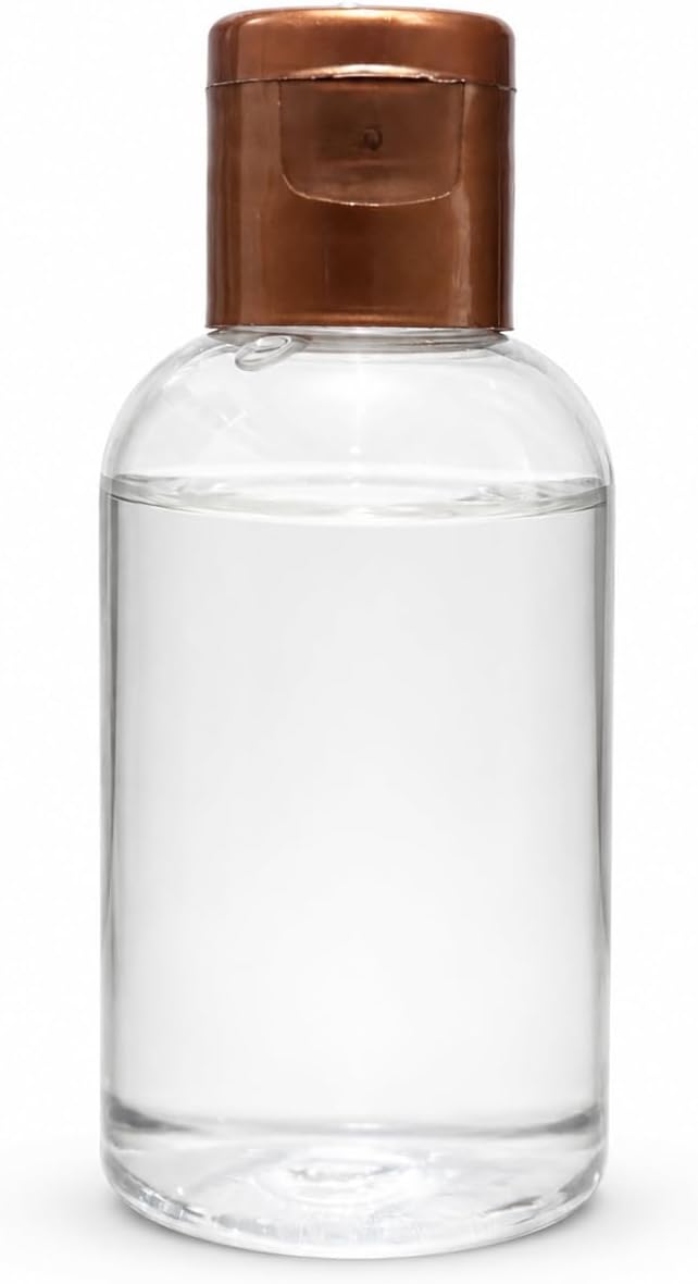 50 Adet 50 ML Boş Plastik Şişe OM61 Bronz Kapak