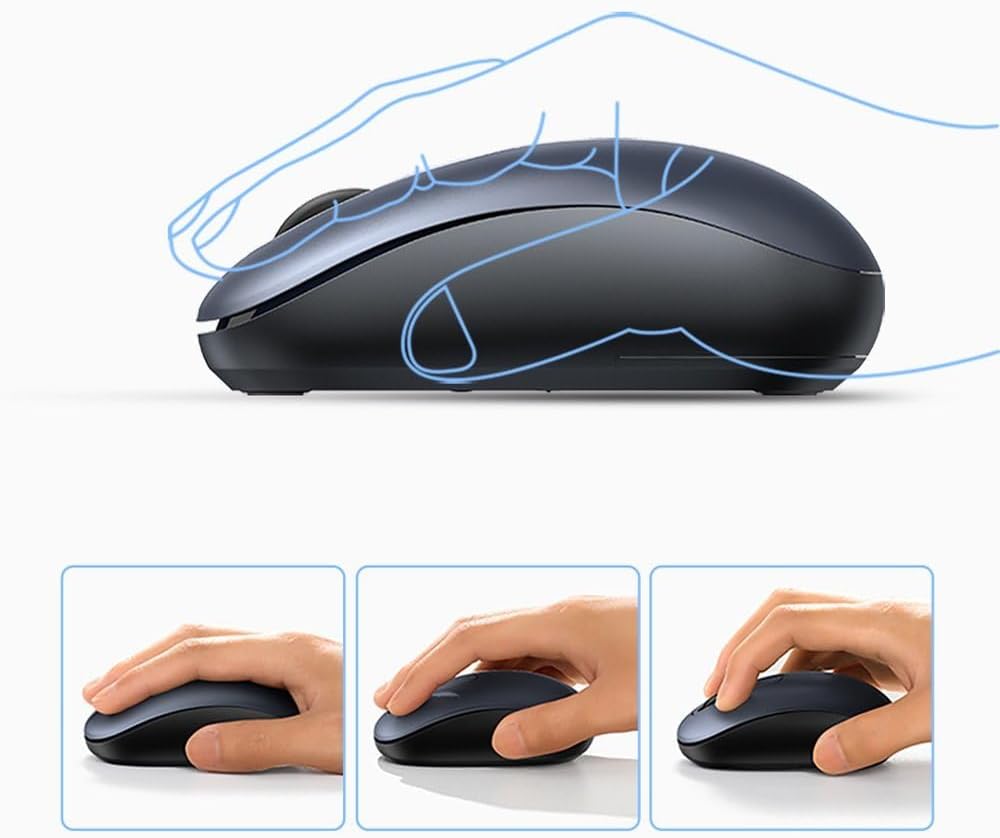 2400DPI 2.4Ghz Wireless Kablosuz Sessiz Mouse Gece Mavisi