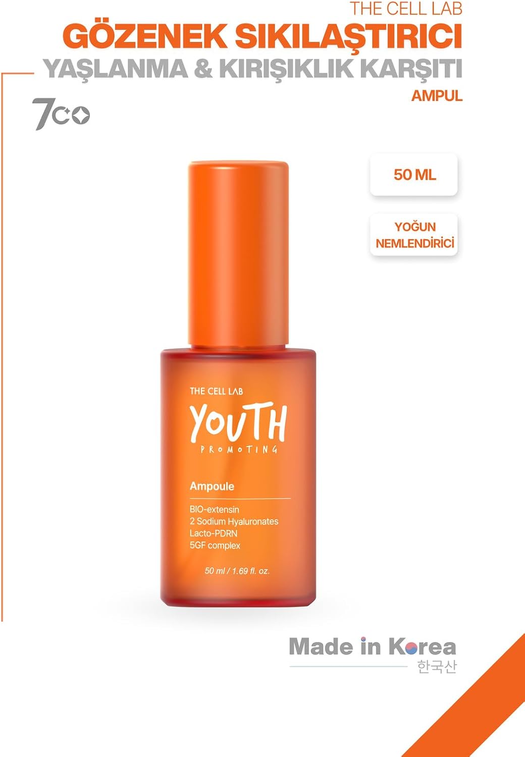 Gözenek Sıkılaştırıcı Yoğun Nemlendirici Yaşlanma ve Kırışıklık Karşıtı Ampul, 50ml