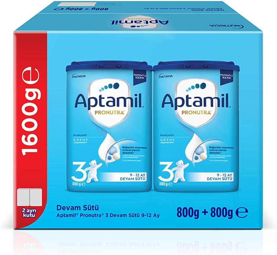 3 Prebiyotikli Devam Sütü 800 x 2 Adet 1600 Gr