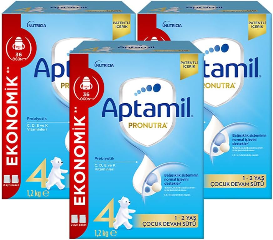 4 Prebiyotikli Çocuk Devam Sütü 1200 x 3 Adet 3600 Gr