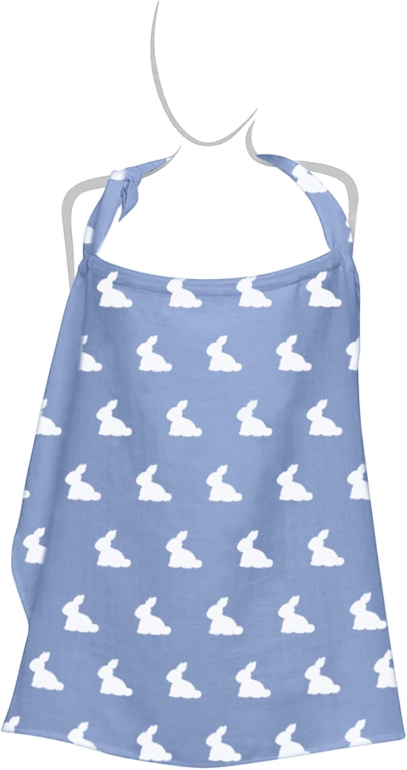 Mono Lapin Royal Blue Müslin Bebek Emzirme Önlüğü BBKEMO-RYB-000STD