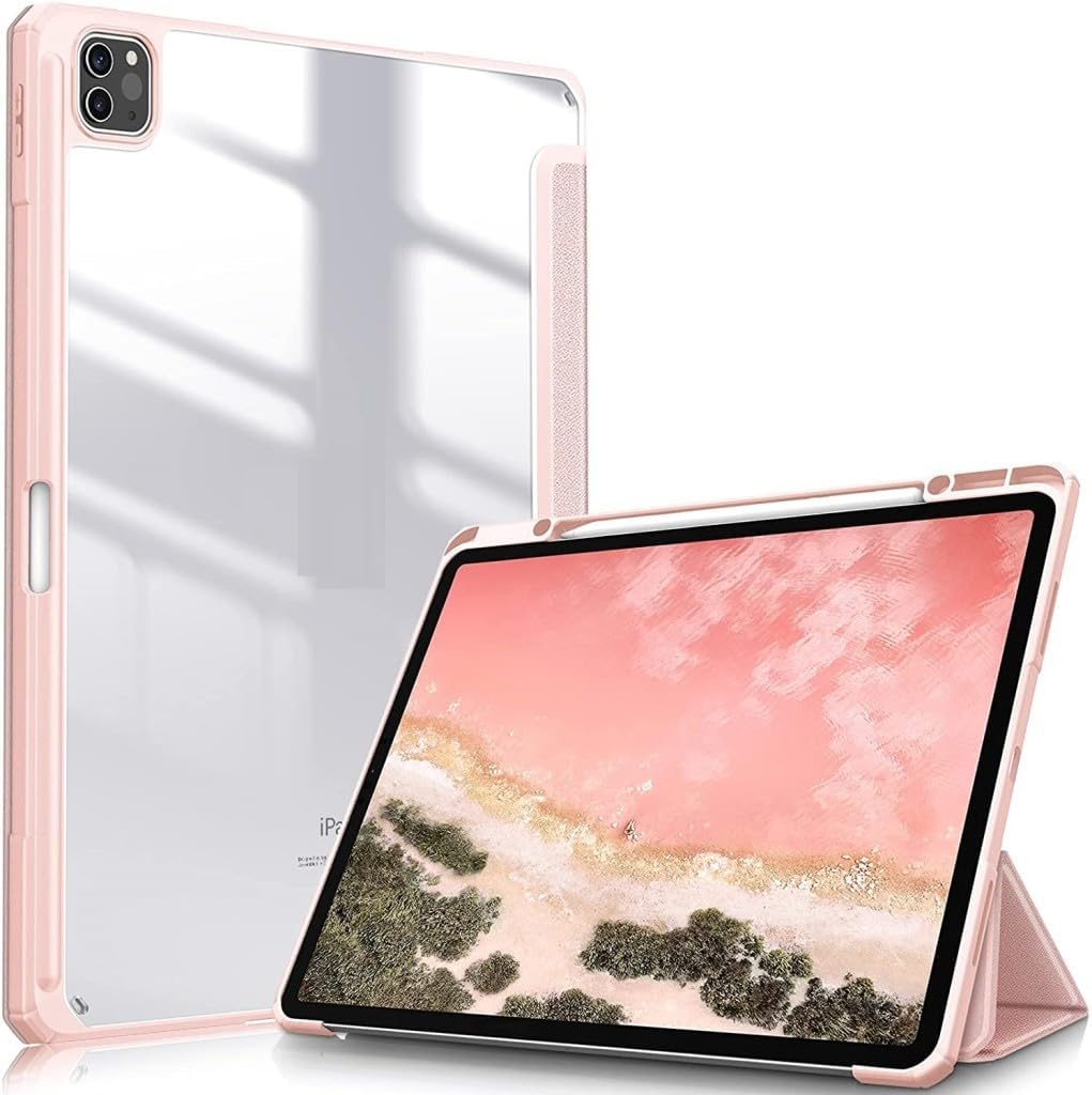 iPad Pro 13inç M4/M5 ile uyumlu Kılıf Grafiti Şeffaf Kalem Bölmeli 2024/2025