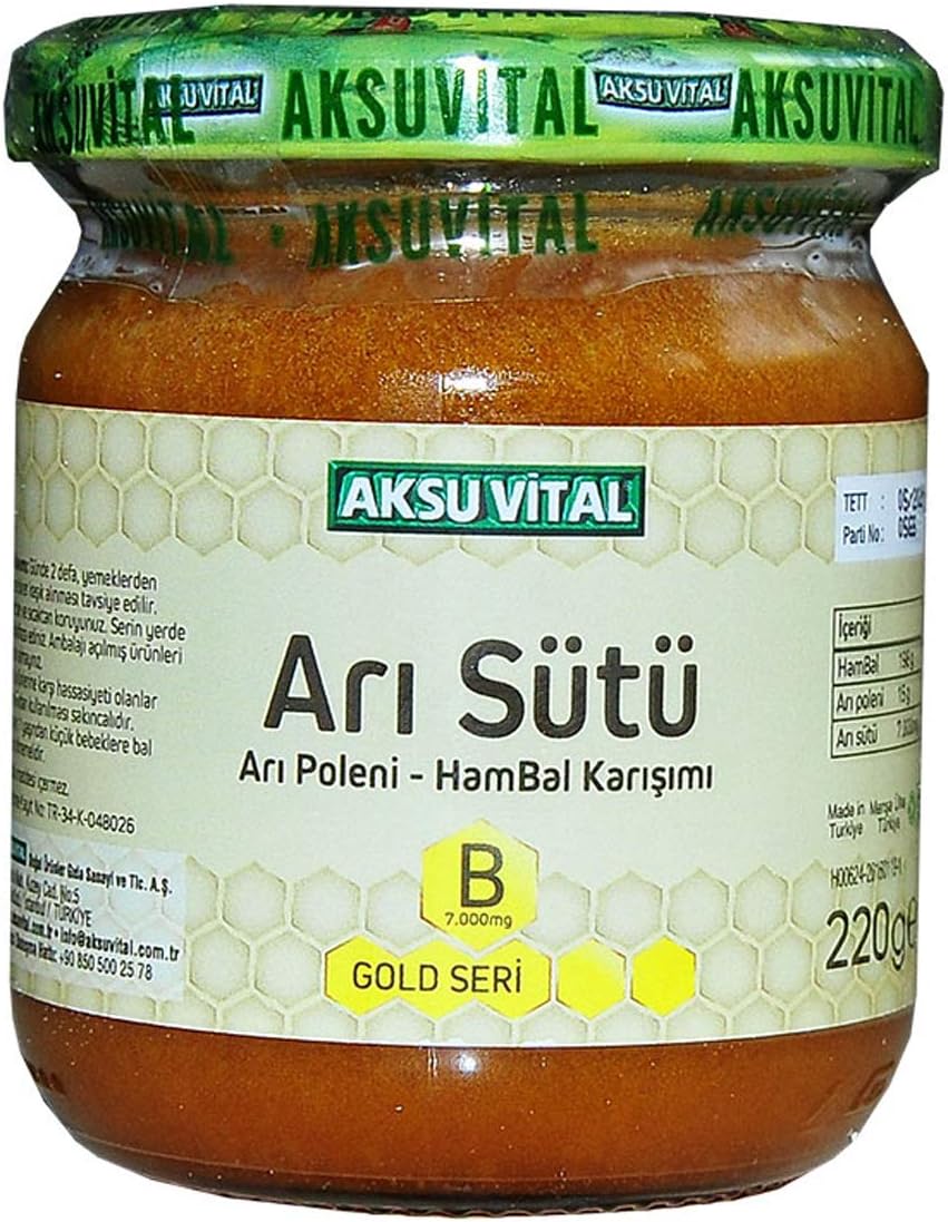 AksuVital Arı Sütü Bal Polen (B) 7.000 Mg - Çocuk 1 Paket (1 x 7000 g)