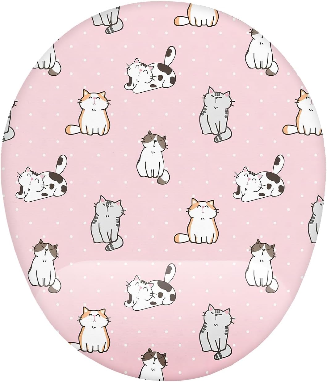 Kedi Desenli Bilek Destekli Mouse Pad