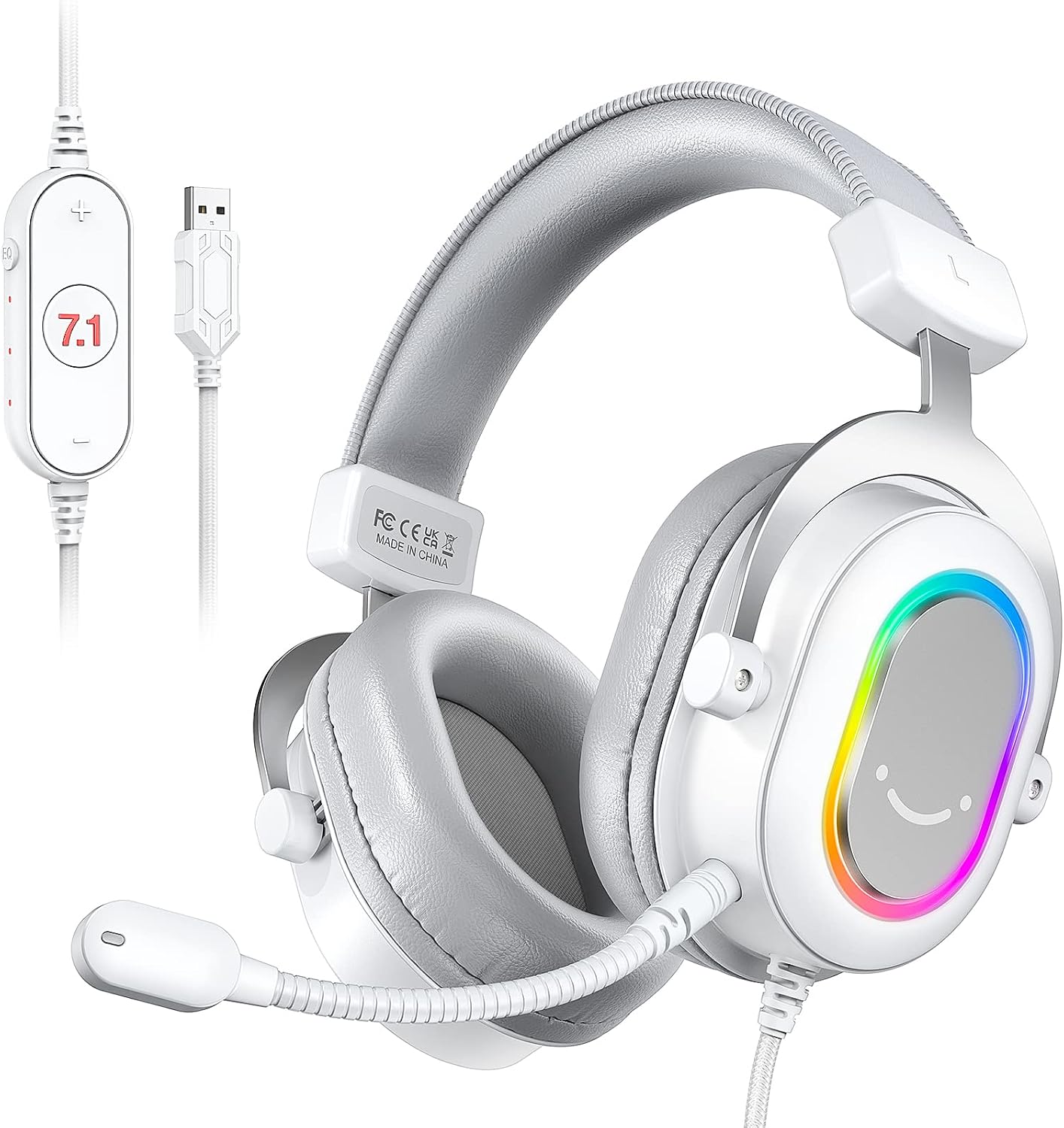 Ampligame H6W Beyaz Mikrofonlu Oyuncu Kulaklığı Bilgisayar Ve Yayıncı Kulaklık