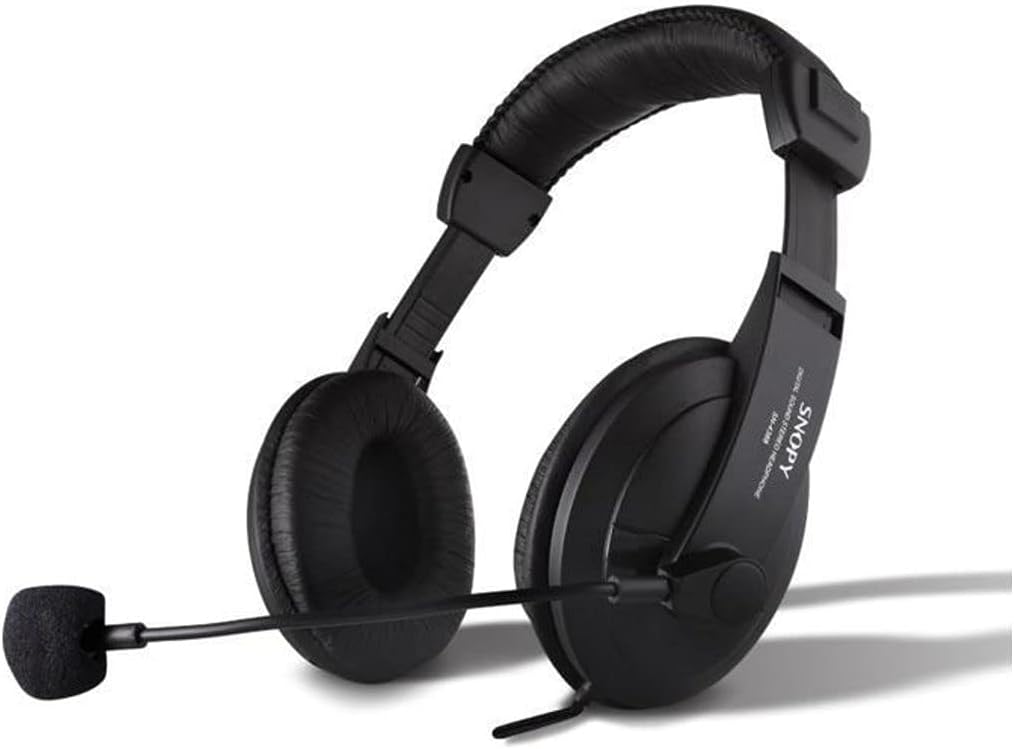 Snopy SN-4388 Deri Profesyonel Mikrofonlu Kulaklık