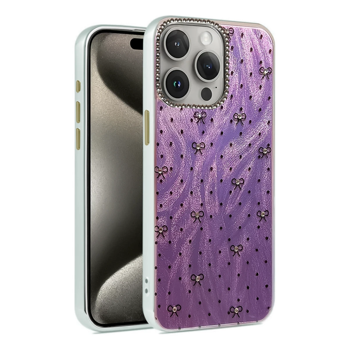 Apple iPhone 14 Pro Kılıf Blade Aynalı Desenli Kapak - Desen 2