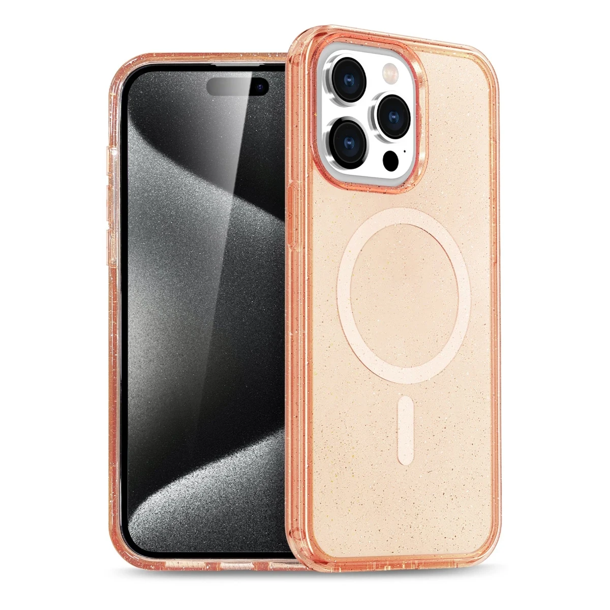 Apple iPhone 14 Pro Kılıf Star Magsafe Kapak - Turuncu