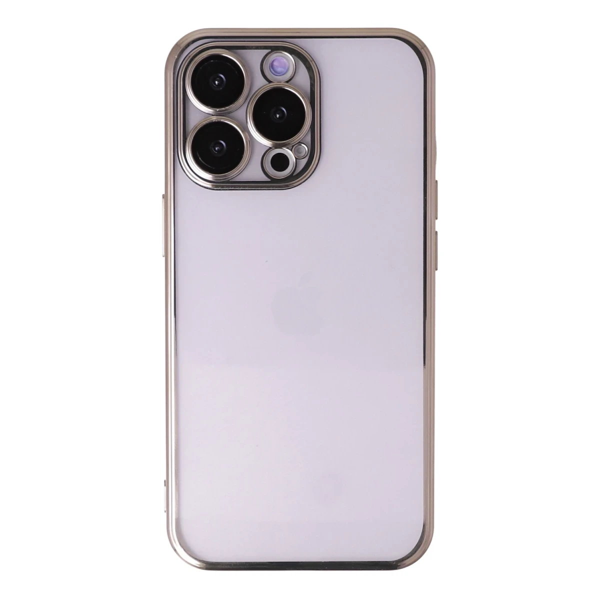 Apple iPhone 13 Pro Max Kılıf Razer Lensli Silikon - Gold