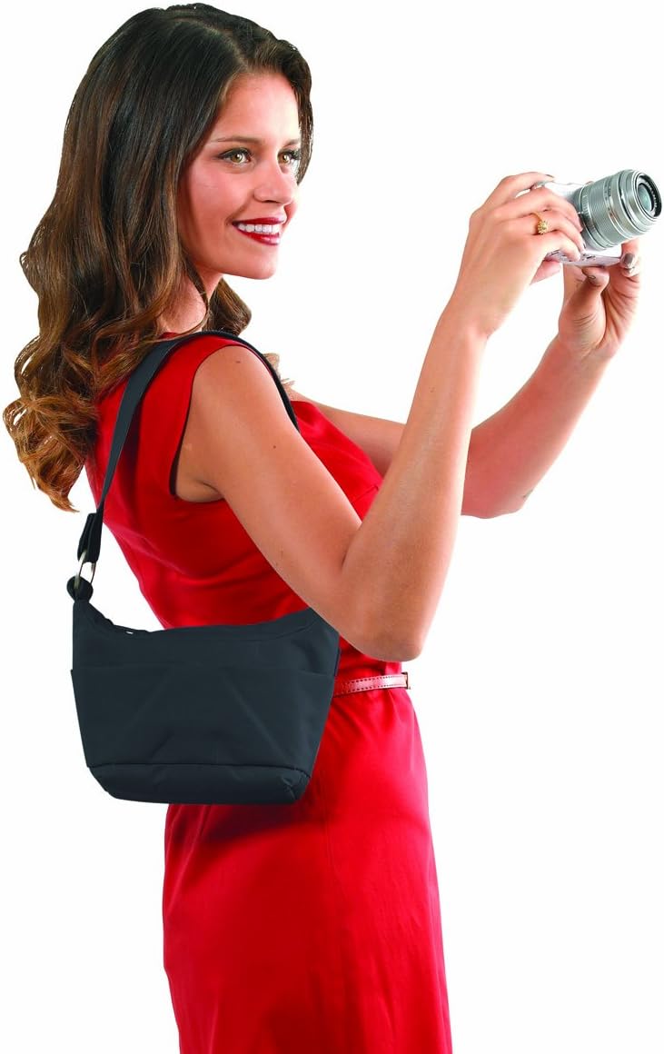stile VR Amica 25 W fotoğraf makinesi çantası Omuz askısı, siyah