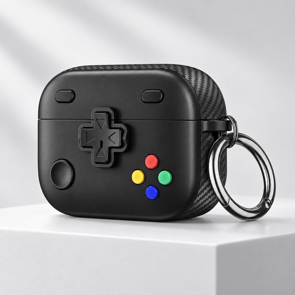 Apple AirPods Pro 3 ile Uyumlu Gamepad Kulaklık Kılıfı Siyah