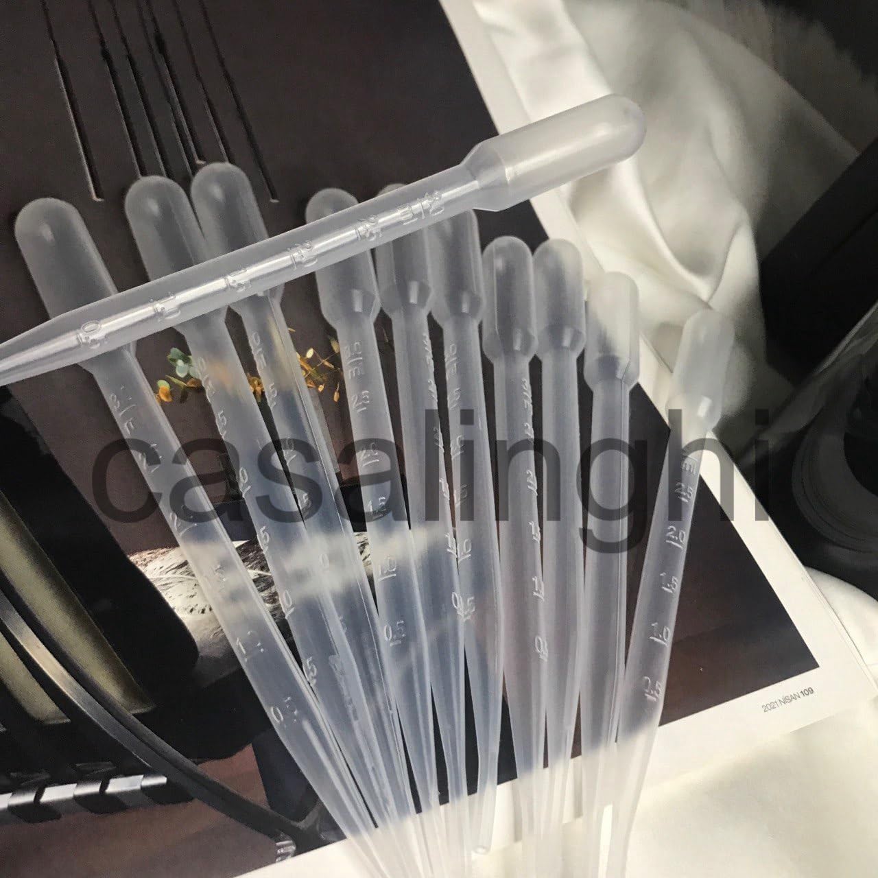 Epoksi Damlalık Pipet 15 Adet 3 ml Şeffaf Polietilen Reçine Pipeti Hobi El İşi Sanat Malzemesi