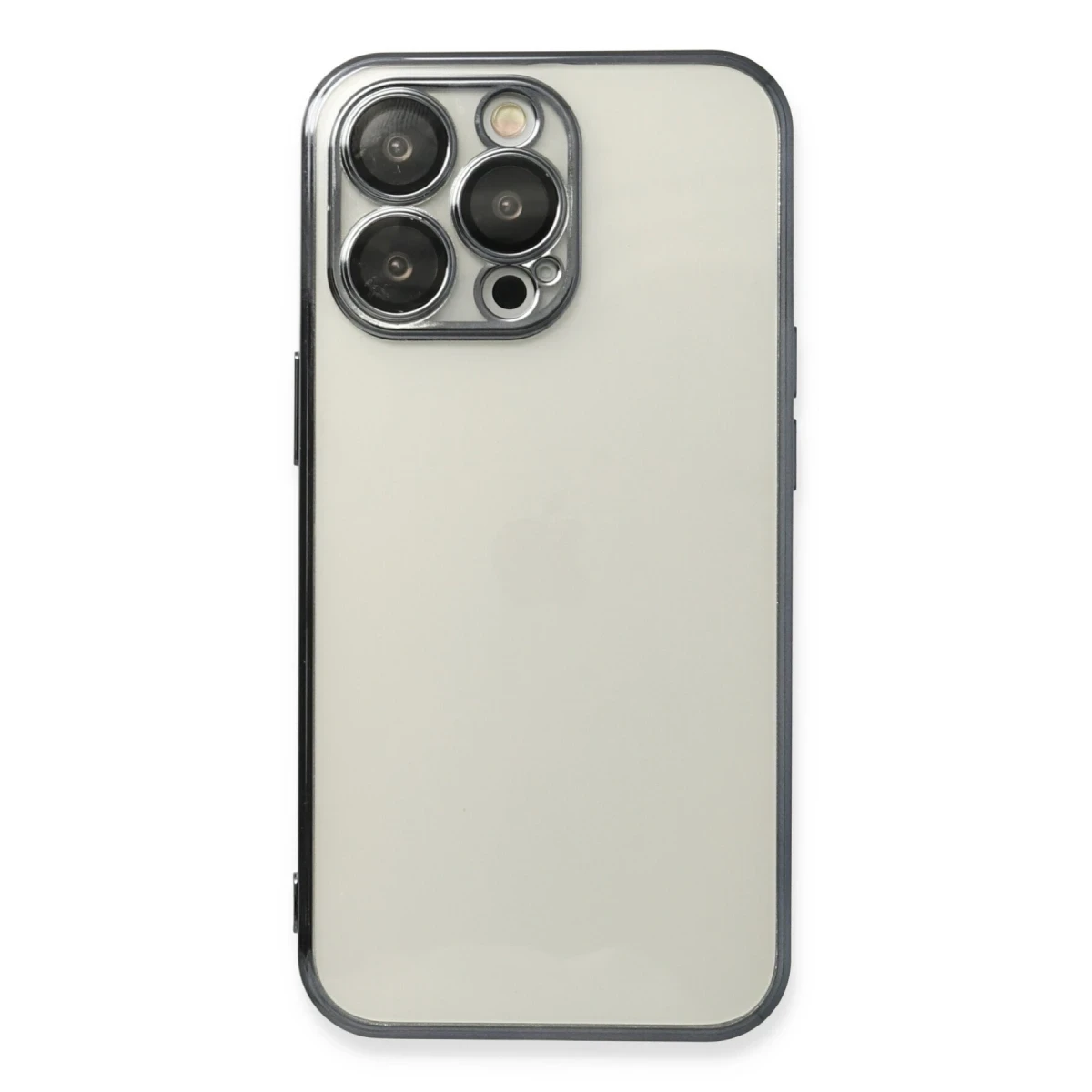 Apple iPhone 13 Pro Max Kılıf Razer Lensli Silikon - Siyah